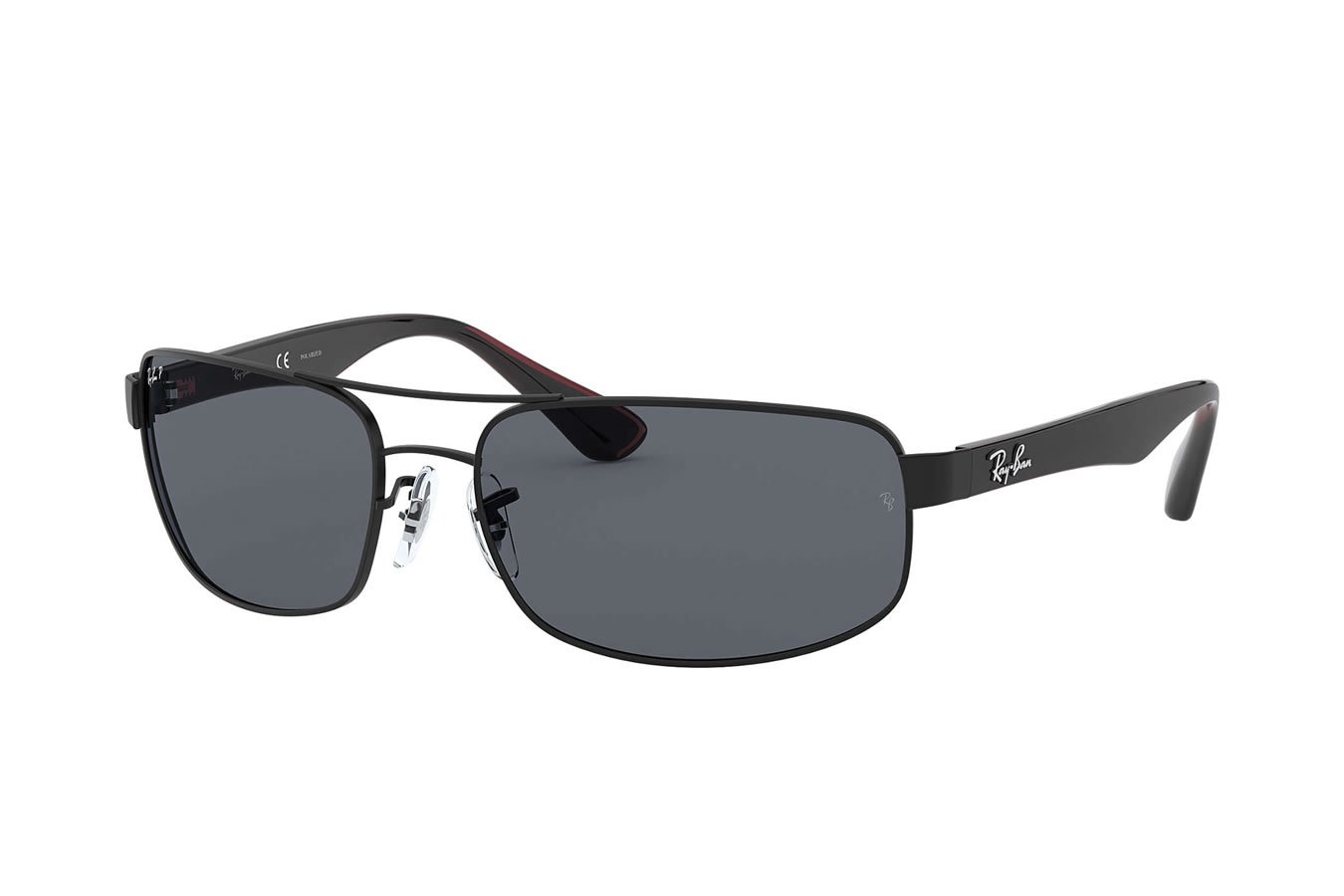 RAY BAN RB3445 with Matte Black Frame and Polarized Dark Grey Lenses